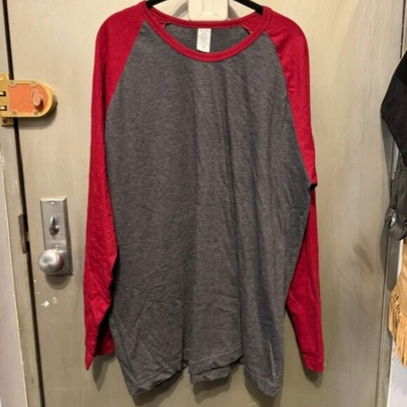 Retro Crew Neck Baseball Shirt, Dynamic Cotton Raglan T Shirt - Picture 5 of 16